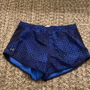 under armour blue running shorts